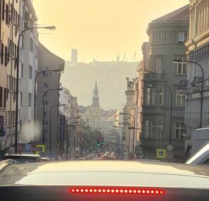 praha fotochemicky smog doprava leto