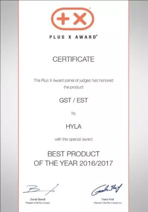 obr certifikát Nejlepší výrobek vodní vysavač Hyla pro rok 2016 a 2017